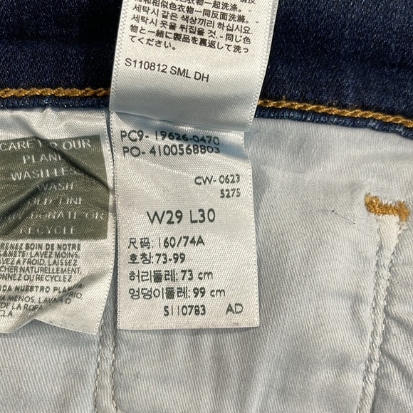 Levis 311 Shaping Skinny Jeans Maui View Blue Dark Wash Stretch Denim Red Tab 29 - Picture 10 of 12